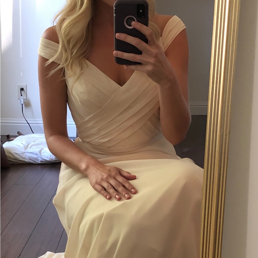 Elegant Champagne Bridesmaids dress